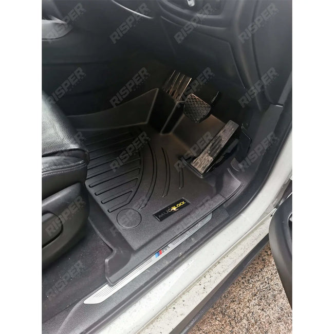 3D Fully Tailored Mats 3 PC in Black Mudblock For BMW X5 F15 2013-2018 Secondary image