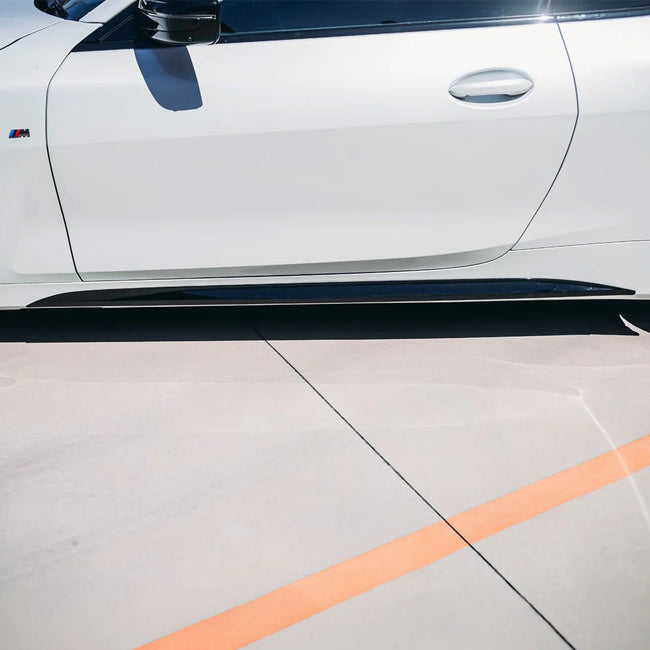 Side Skirt Splitters in Gloss Black For BMW 4 Series G22 M Sport 2020+ Secondary image