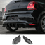 Volkswagen Polo Gti Mk5 2009-2014 Rear Side Splitters in Gloss Black