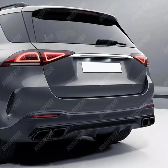 AMG Line Rear Diffuser With Tips In Gloss Black For Mercedes GLE W167 2019+ Secondary image