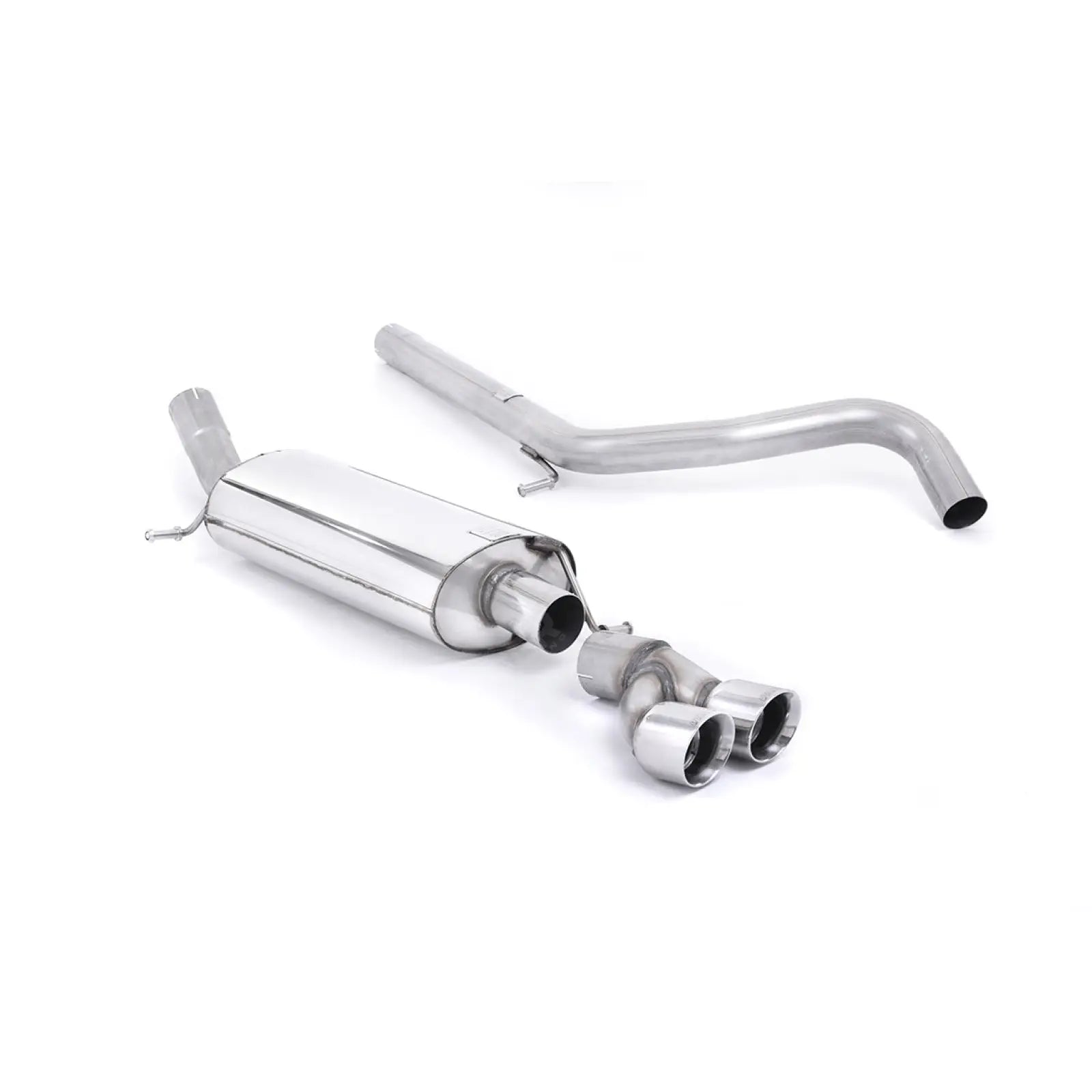 Audi A1 1.4 TFSI S Line (122ps) 2010 - 2015 Milltek Sport Cat Back Exhaust Non Resonated (Louder) - Polished Tips