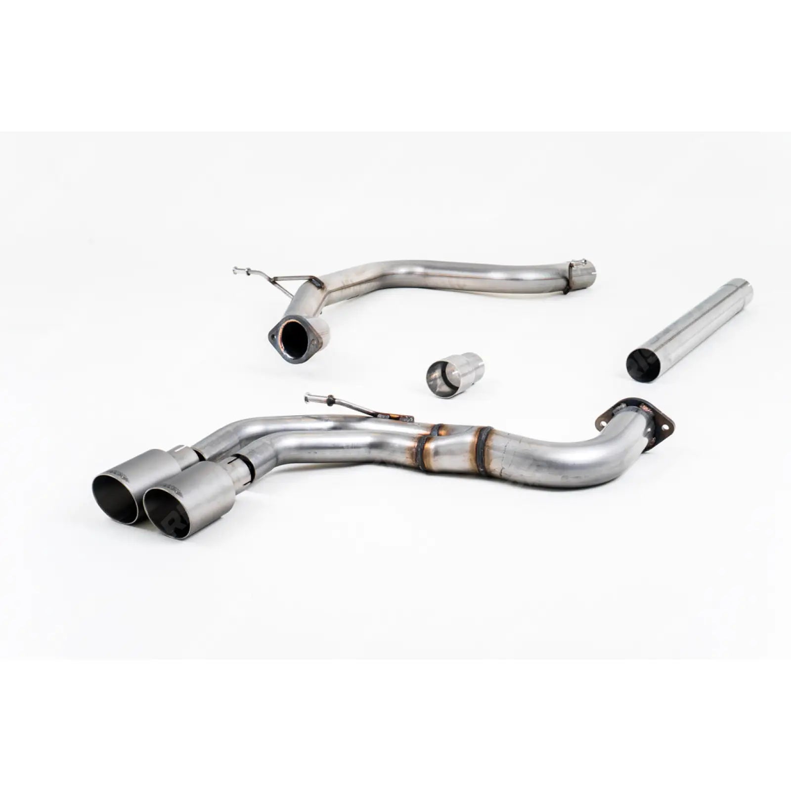 Audi A3 8V 2.0TDI 184PS 2013-2020 Milltek Sport Cat Back Exhaust System Non Resonated - (Louder) Titanium Tips Exhaust