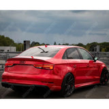 Audi A3 8V Saloon 2014 - 2020 S3 Style Rear Spoiler Lip Gloss Black