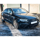 Audi A3 S - Line/S3 8V Facelift 2016 - 2020 Risper Gloss Black Front Splitter Lip
