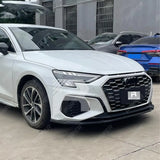 Audi A3 8Y Hatch & Saloon 2021+ Gloss Black Front Splitter Lip