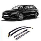 Audi A4 Estate/Avant B9 2016+ STX Dark Smoke 4PC Internal Wind Deflectors