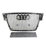 Audi A4 / S4 B8 2008 - 2012 RS4 Style Gloss Black Honeycomb Grill
