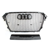 Audi A4 / S4 B8.5 2012 - 2016 RS4 Style Gloss Black Honeycomb Grill