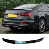 Audi A6 C8 2019+ Gloss Black RS6-Style Rear Boot Spoiler Spoiler