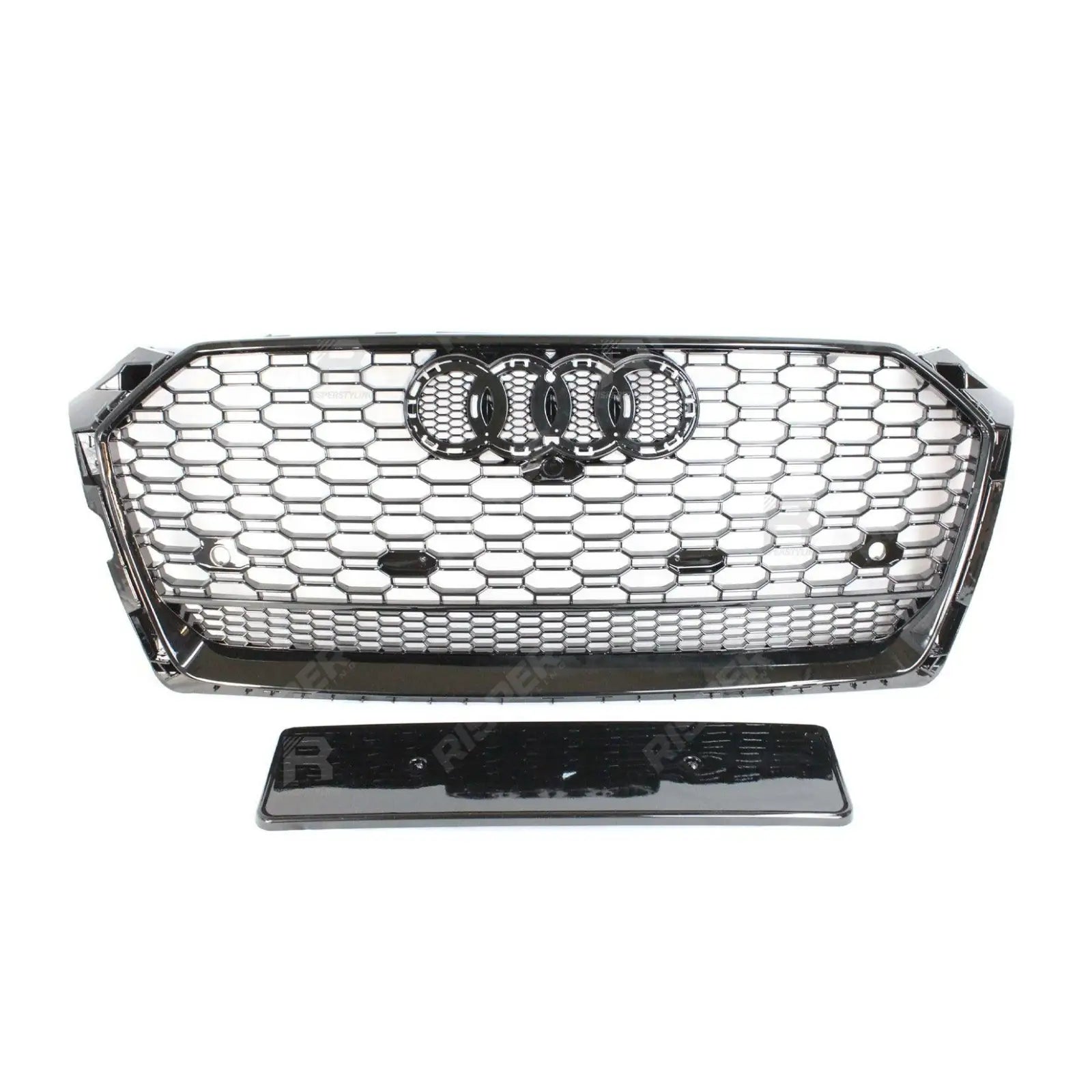 Audi A6 / S6 C7 2012 - 2014 Gloss Black RS6 Style Honeycomb Grill