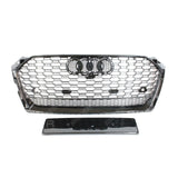 Audi A6 / S6 C7 2012 - 2014 Gloss Black RS6 Style Honeycomb Grill