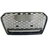 Audi A6 / S6 C7.5 2016 - 2018 Gloss Black RS6 Style Honeycomb Grill