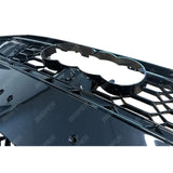 AUDI A6 / S6 C8 2019+ GLOSS BLACK RS6 STYLE HONEYCOMB GRILL FITS WITH ACC AND WITHOUT Grilles