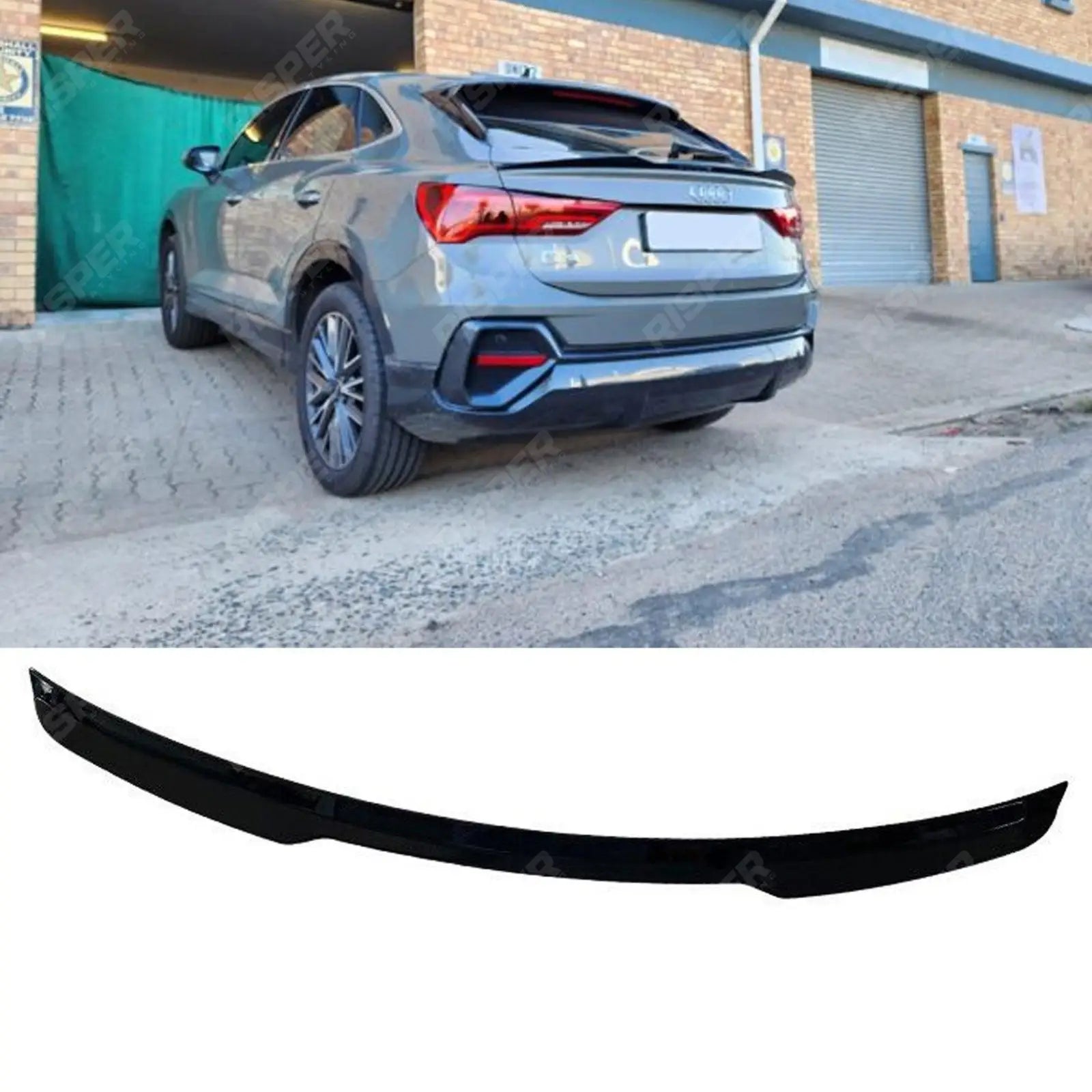 Audi Q3 Sportback 2019 on Gloss Black Mid Spoiler