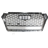 Audi Q5 / SQ5 2016 - 2019 Gloss Black 'RSQ5 Style' Honeycomb Grill