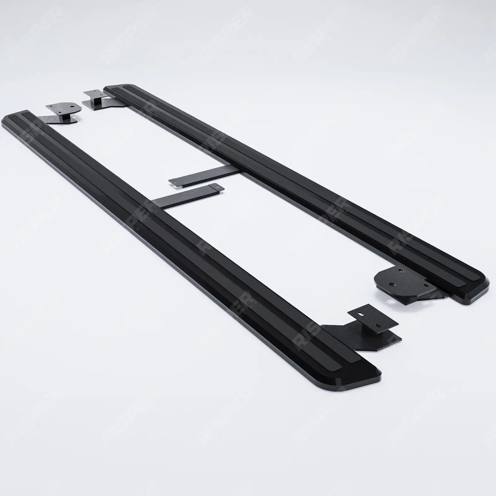 Audi Q7 2016 On Oe Style 2 Running Boards All Black - Pair