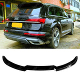 Audi Q7 S - LINE 2016+ Upper Rear Spoiler in Gloss Black