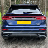 Audi Q8 2018+ Gloss Black Risper Upper Spoiler Lip Extension