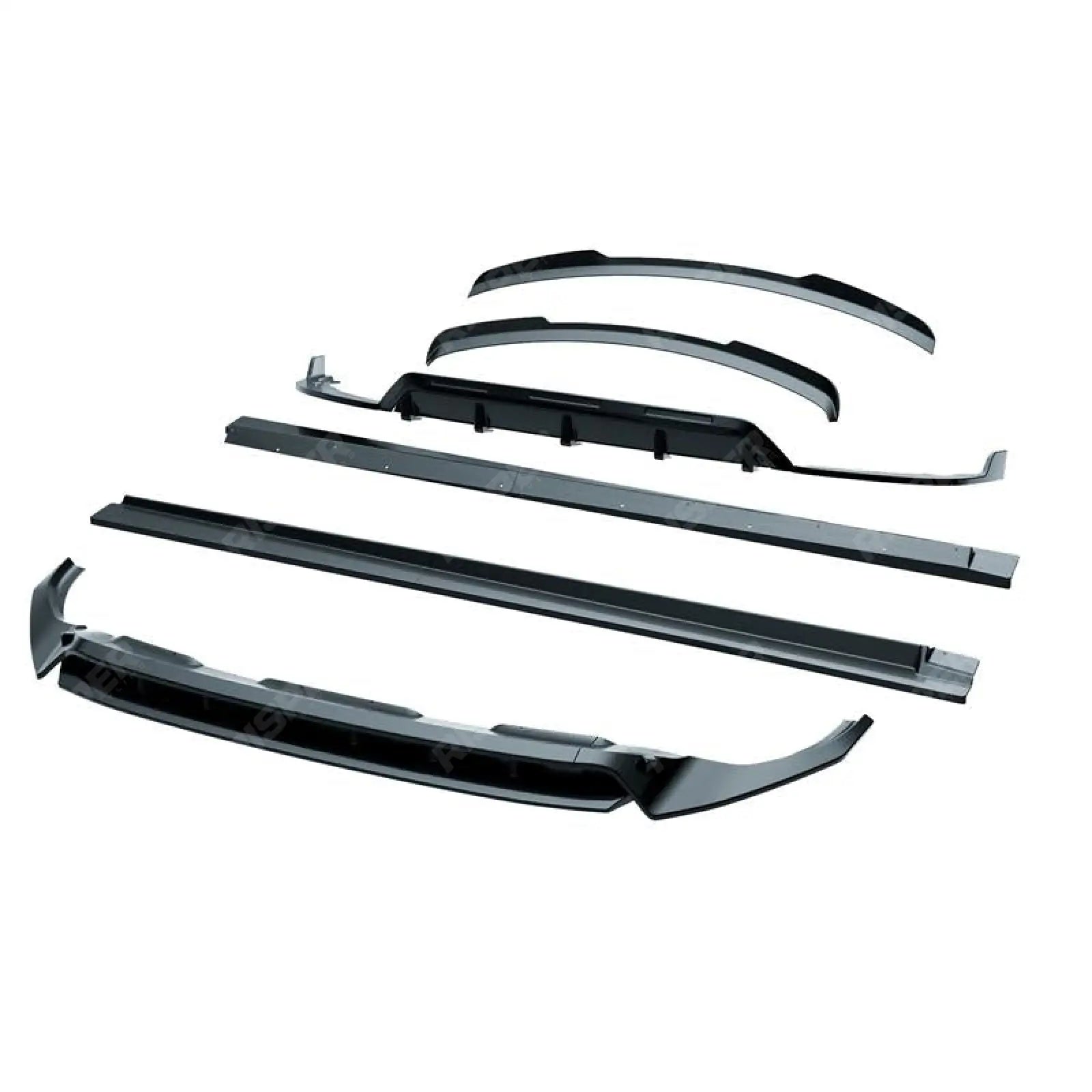 Audi Q8 S Line 2018-2023 Full Aero Low Line Kit In Gloss Black By Risper Styling Aero Kit