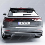 Audi Q8 S - LINE 2018 on Gloss Black Rear Bumper Corner Splitters