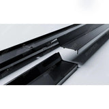 Audi Q8 S - Line 2018 On Side Skirt Splitters 2 Piece In Gloss Black