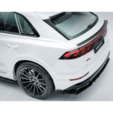 Audi Q8 S Line 2023+ Gloss Black Rear Diffuser & Side Splitters Front Splitter