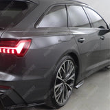 Audi S6 C8 (Sedan - Avant) 2019+ Side Skirts / Audi A6 C8 S - Line (Sedan - Avant) 2018+ Side Skirts (2PCS)