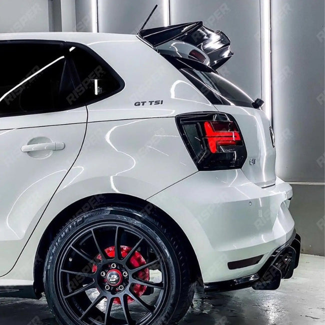 'Batman' Style Rear Spoiler in Gloss Black For VW Polo 2009-2018 6C 6R GTI R Secondary image