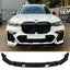 BMW X7 G07 2018-2023 Black Knight Front Splitter In Gloss Black - Front Splitter