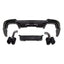 BMW X4 G02 PRE LCI 2018-2022 Black Knight Rear Diffuser In Gloss Black (With Exhaust Tips) - Diffuser