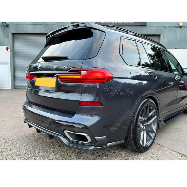 Black Knight Side Skirts In Carbon Look For BMW X7 2018-2023 Secondary image