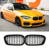 BMW 1 Series F20 2015 - 2019 Gloss Black Double Slat Grille