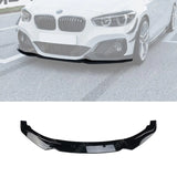 BMW 1 SERIES F20 F21 LCI STANDARD (NON M SPORT) 2015-2019 3PC FRONT SPLITTER IN GLOSS BLACK Front Splitter