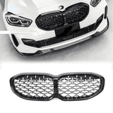 BMW 1 Series F40 2018 - 2024 Gloss Black Diamond Style Front Grill