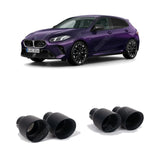 BMW 1 Series F70 M135i xDrive Milltek Sport OPF Back Exhaust System Oe Rear Diffuser - Cerakote Black Tips Exhaust