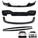 BMW 1 Series LCI M Sport F20 F21 2015 - 2019 Gloss Black Full Aero Body Kit - Diffuser 00____