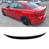 BMW 2 Series 2014 - 2020 F22 F23 M Performance Rear Boot Spoiler In Carbon Look