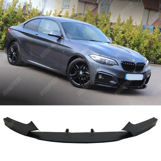 BMW 2 Series F22 F23 M Sport Front Splitter 2013 - 2021 Matte Black