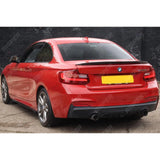 BMW 2 Series F22 M Sport 2013 - 2018 Matte Black Rear Diffuser - Dual Single Exit