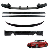 BMW 2 Series F22 M Sport 2014 - 2021 Gloss Black Full Aero Body Kit - Diffuser 0___0