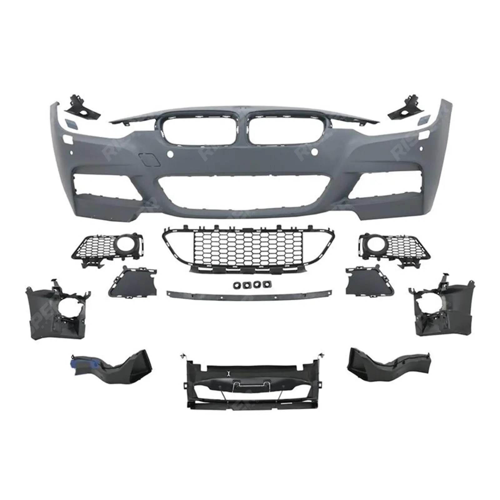 BMW 3 Series F30 2012-2018 Full Front Bumper Assembly SE Sport to M Sport Look Bumper
