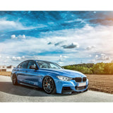 BMW 3 Series F30 F31 F35 M Sport Front Splitter in Gloss Black