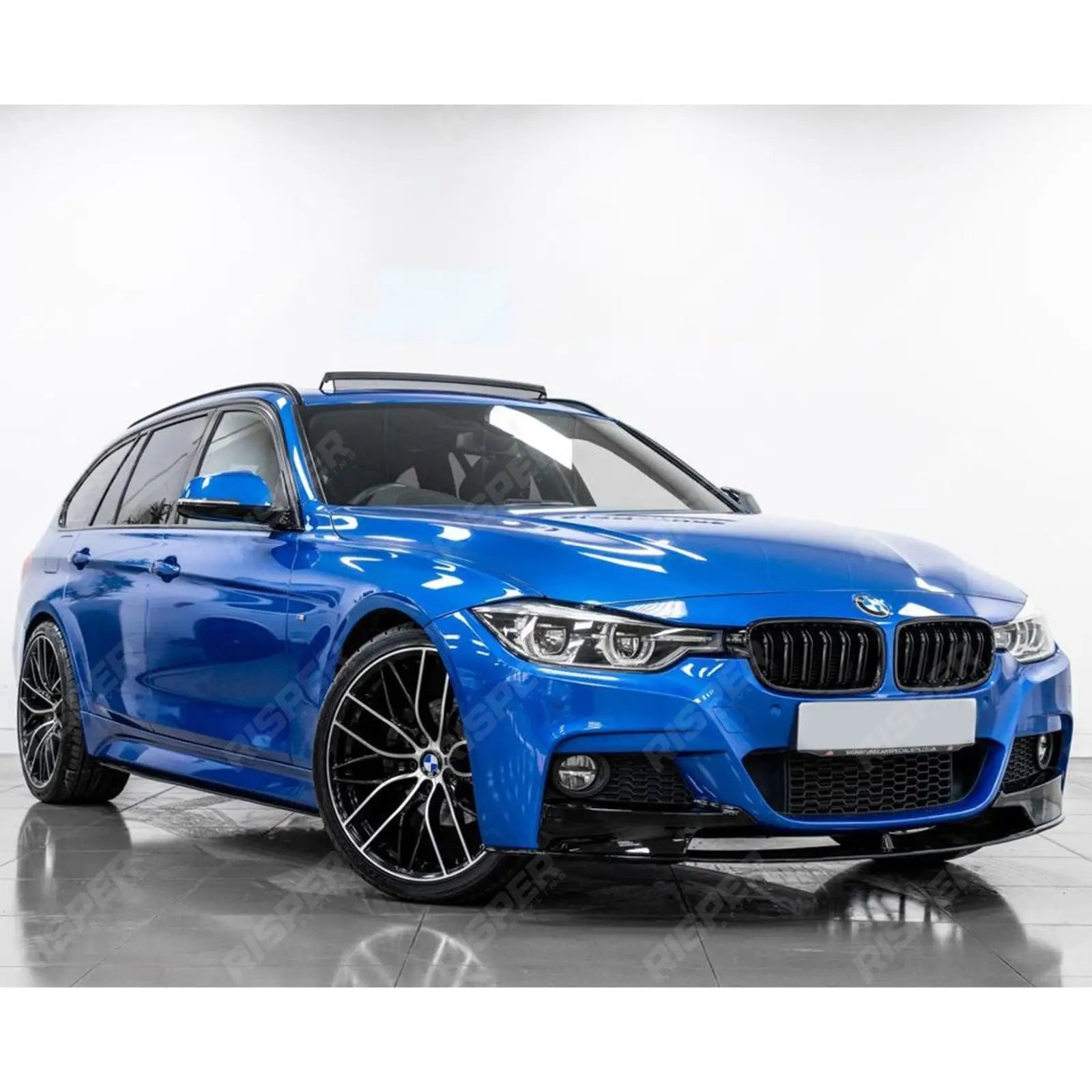 BMW 3 Series F30 F31 F35 M Sport Front Splitter in Gloss Black