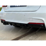 BMW 3 Series F30 F35 M Performance Gloss Black Rear Diffuser M Sport Twin Exit