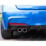 BMW 3 Series F30 F35 M Performance Gloss Black Rear Diffuser M Sport Twin Exit