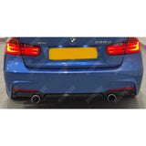 BMW 3 Series F30 M Sport 2012-2018 Gloss Black Full Aero Body Kit - Diffuser 0___0 Aero Kit