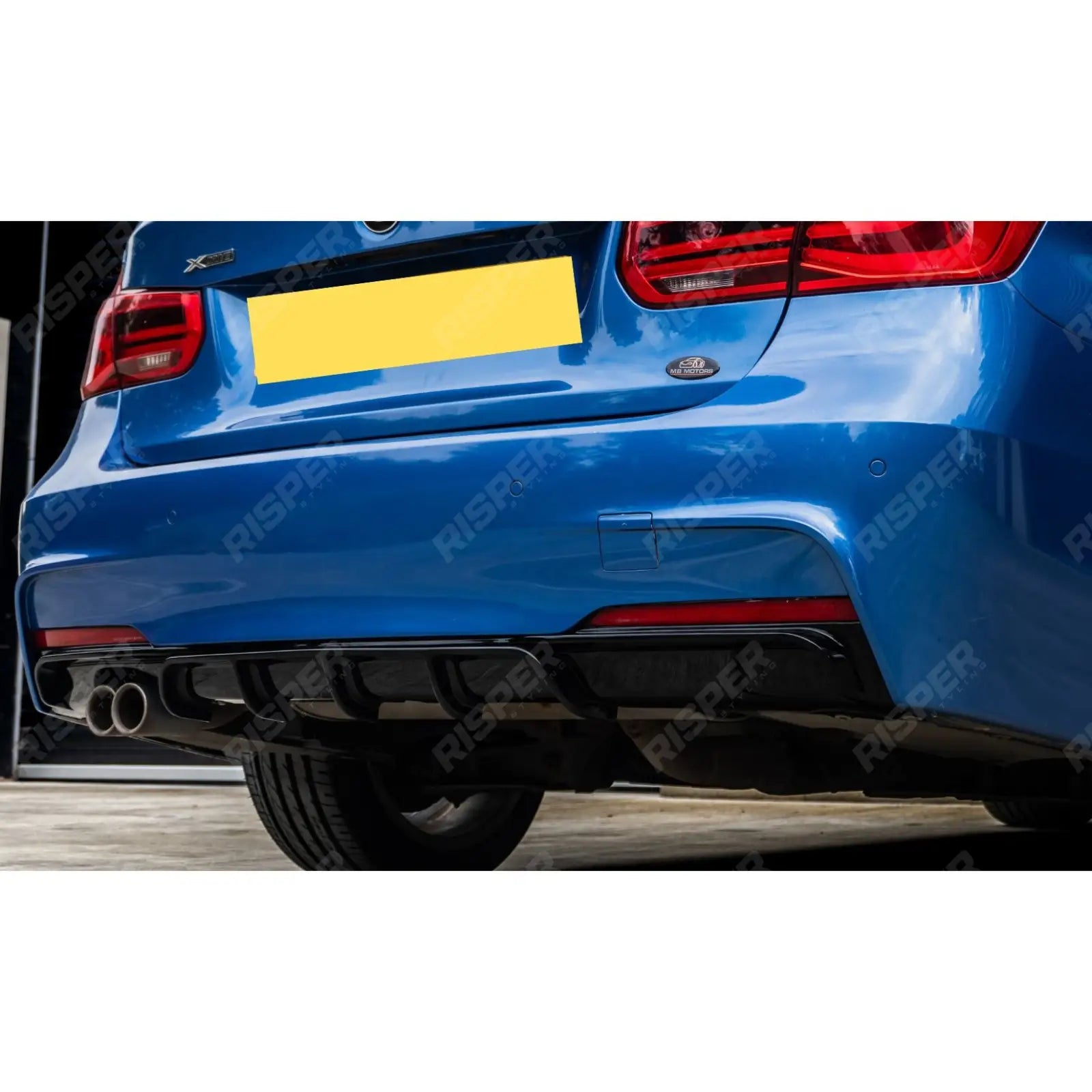 BMW 3 Series F30 M Sport 2012-2018 Gloss Black Full Aero Body Kit - Diffuser 00___ Aero Kit