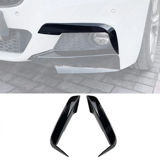 BMW 3 SERIES F30 M SPORT 2012-2019 FRONT UPPER CANARDS IN GLOSS BLACK Body Trims