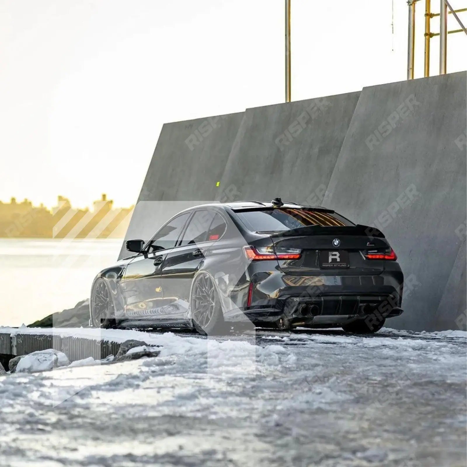 BMW 3 Series G20 2018+ Carbon Look PSM Style Ducktail Spoiler