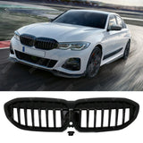 BMW 3 Series G20/G21 2018 - 2021 (Pre - LCI) Gloss Black Solid Slat Front Grill